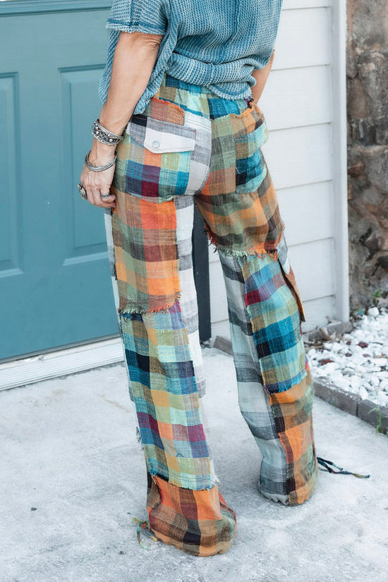 Penelope Patchwork Pants in Multi - SpiritedBoutiques Boho Hippie Boutique Style Pants, Oli & Hali