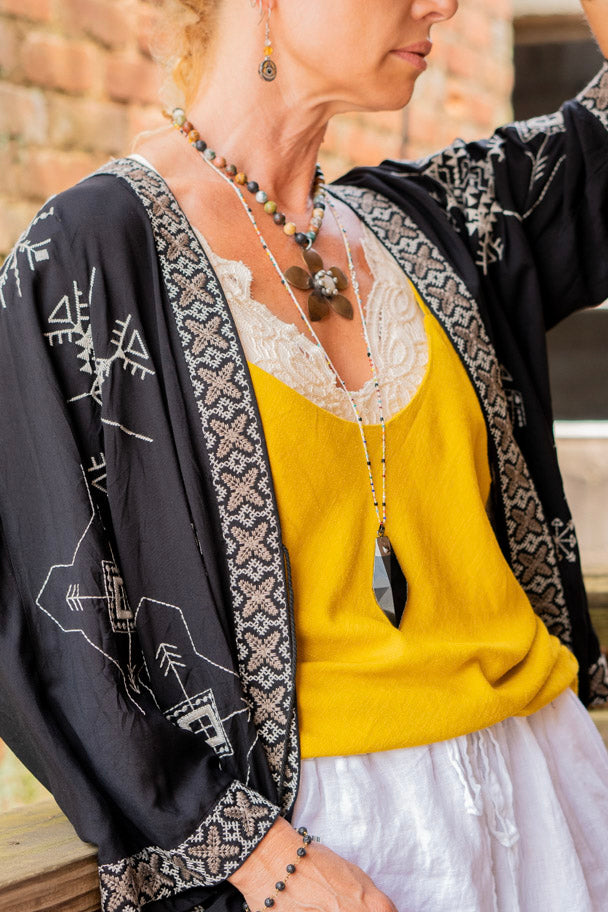 The Rayne Camisole in Marigold - SpiritedBoutiques Boho Hippie Boutique Style Camisole, BIZ
