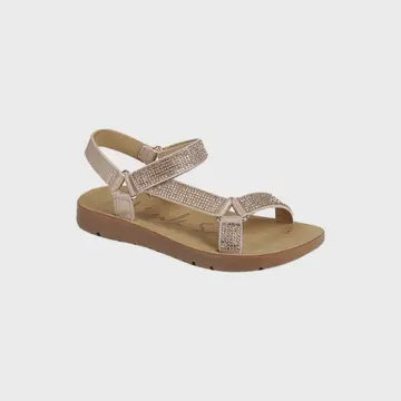 Reform Sandals in Rose Gold