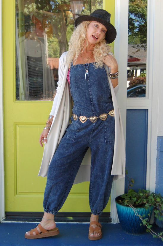 Cinch & Slouch Overalls In Denim