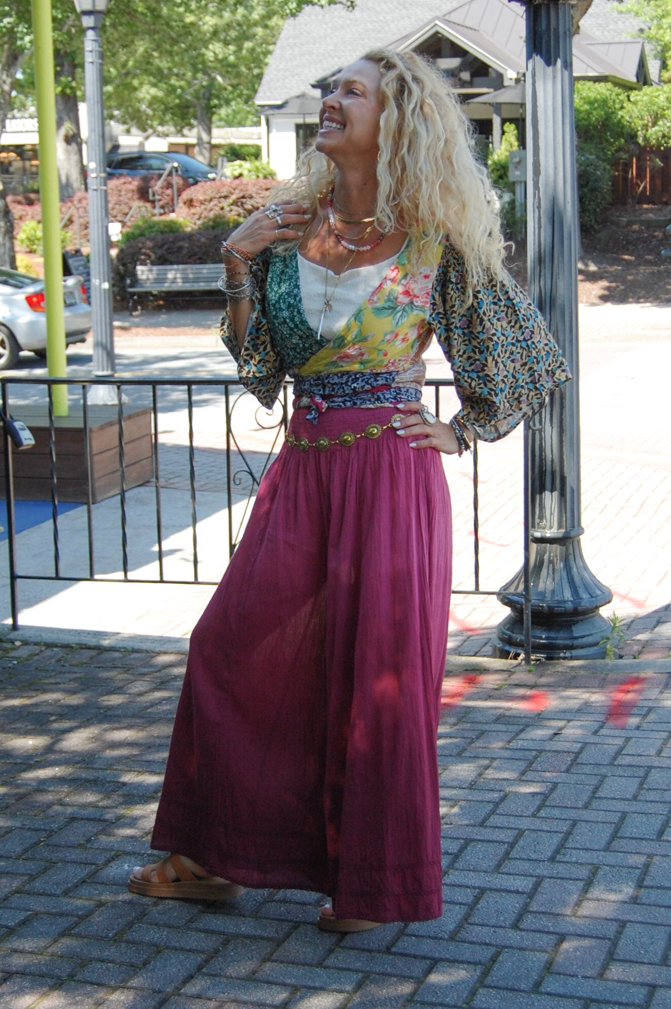 The Isadora Wrap Top in Multi