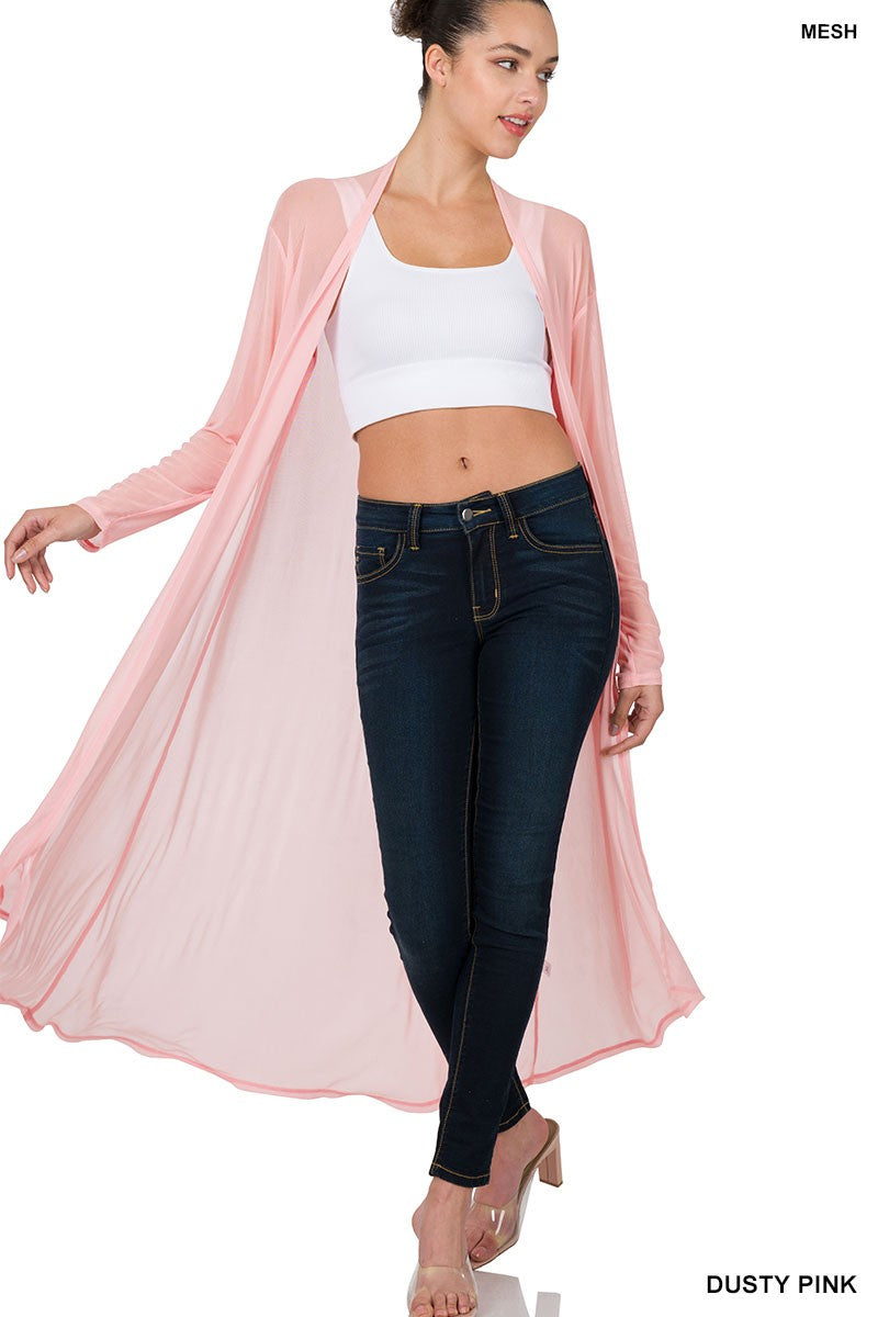 The Diedre Cardigan in Dusty Pink