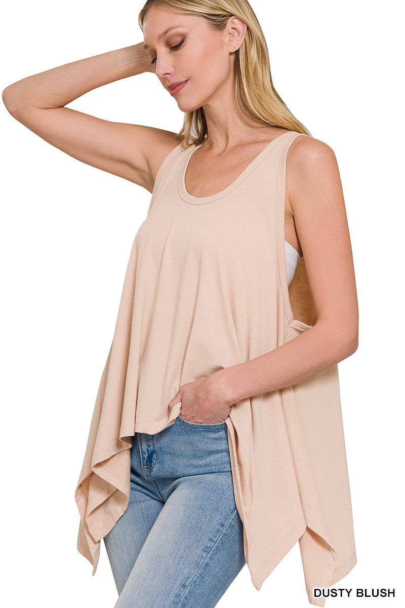 The Delphi Top in Dusty Blush