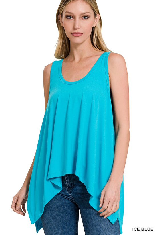 The Delphi Top in Ice Blue