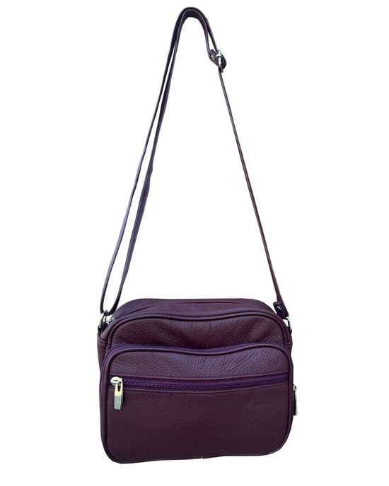 Addi Crossbody Pocket Bag in Wine