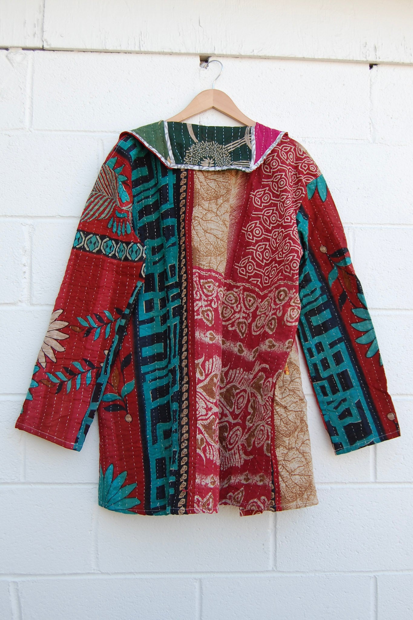The Dahlia Patchwork Jacket in Botanic - SpiritedBoutiques Boho Hippie Boutique Style Jacket, The Roots
