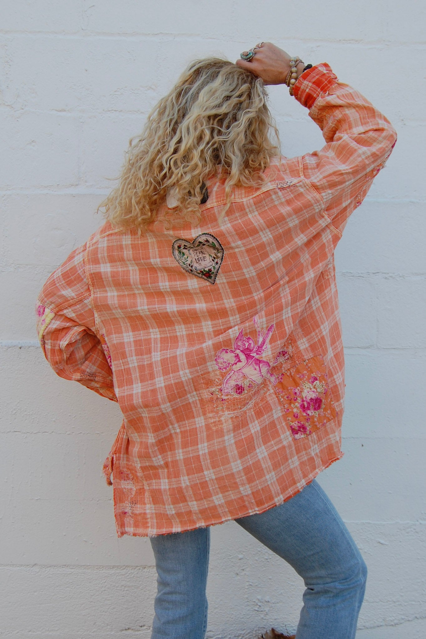 Load image into Gallery viewer, Magnolia Pearl Le Brun Cropped Tuxedo Jacket in Amber Royale - SpiritedBoutiques Boho Hippie Boutique Style Jacket, Magnolia Pearl

