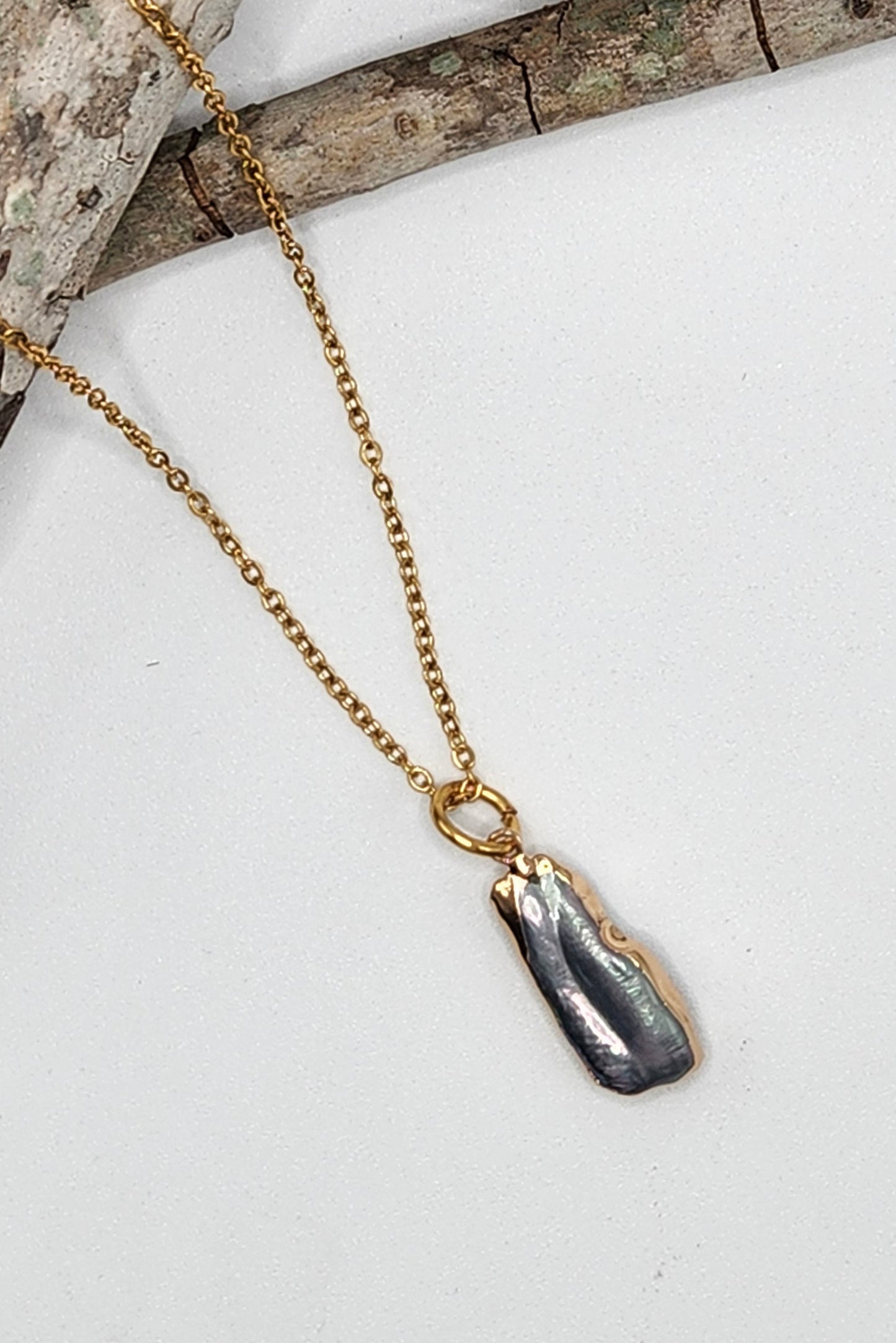 Grey Pearl Charm