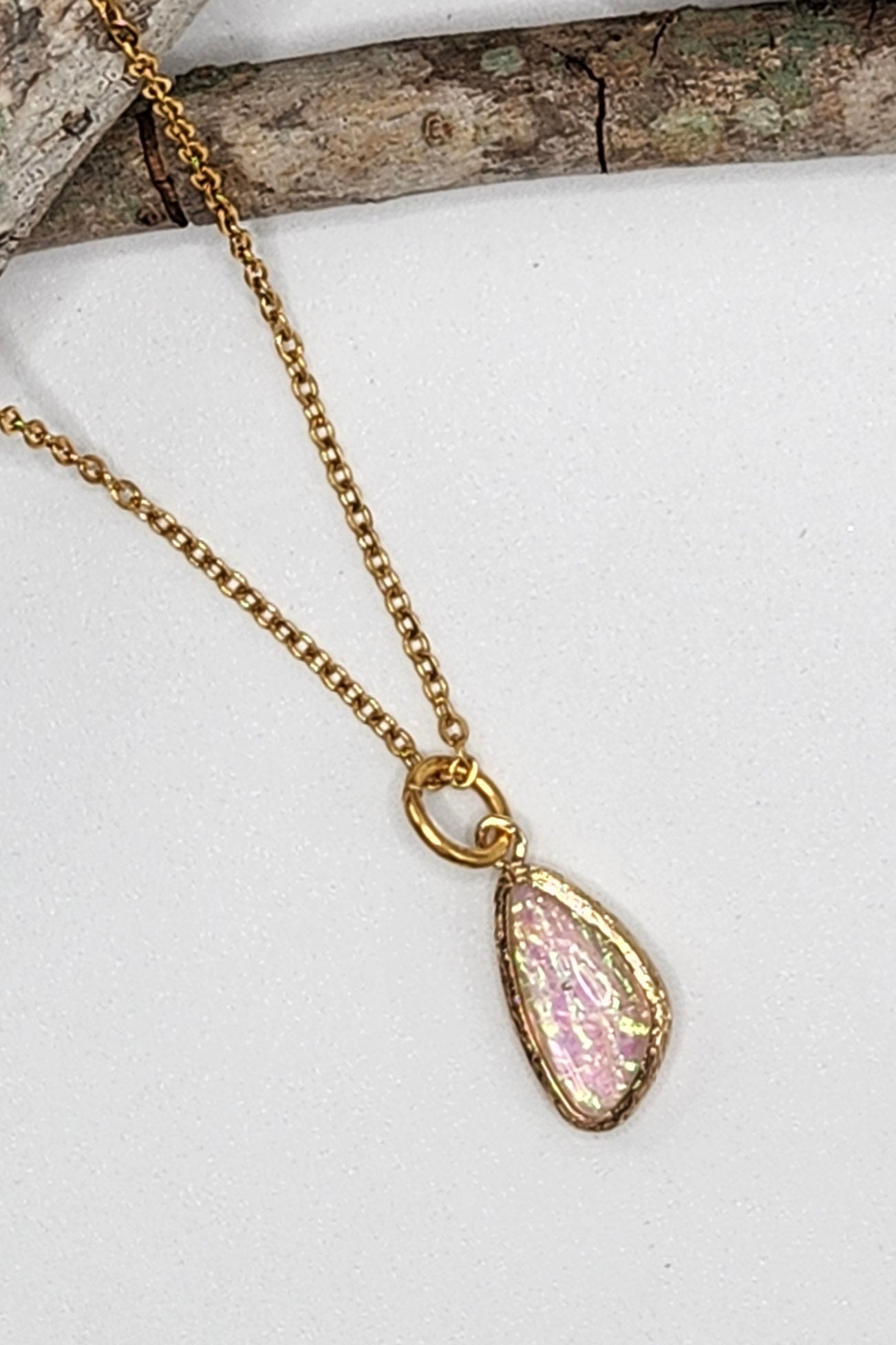 Iridescent Gem Charm