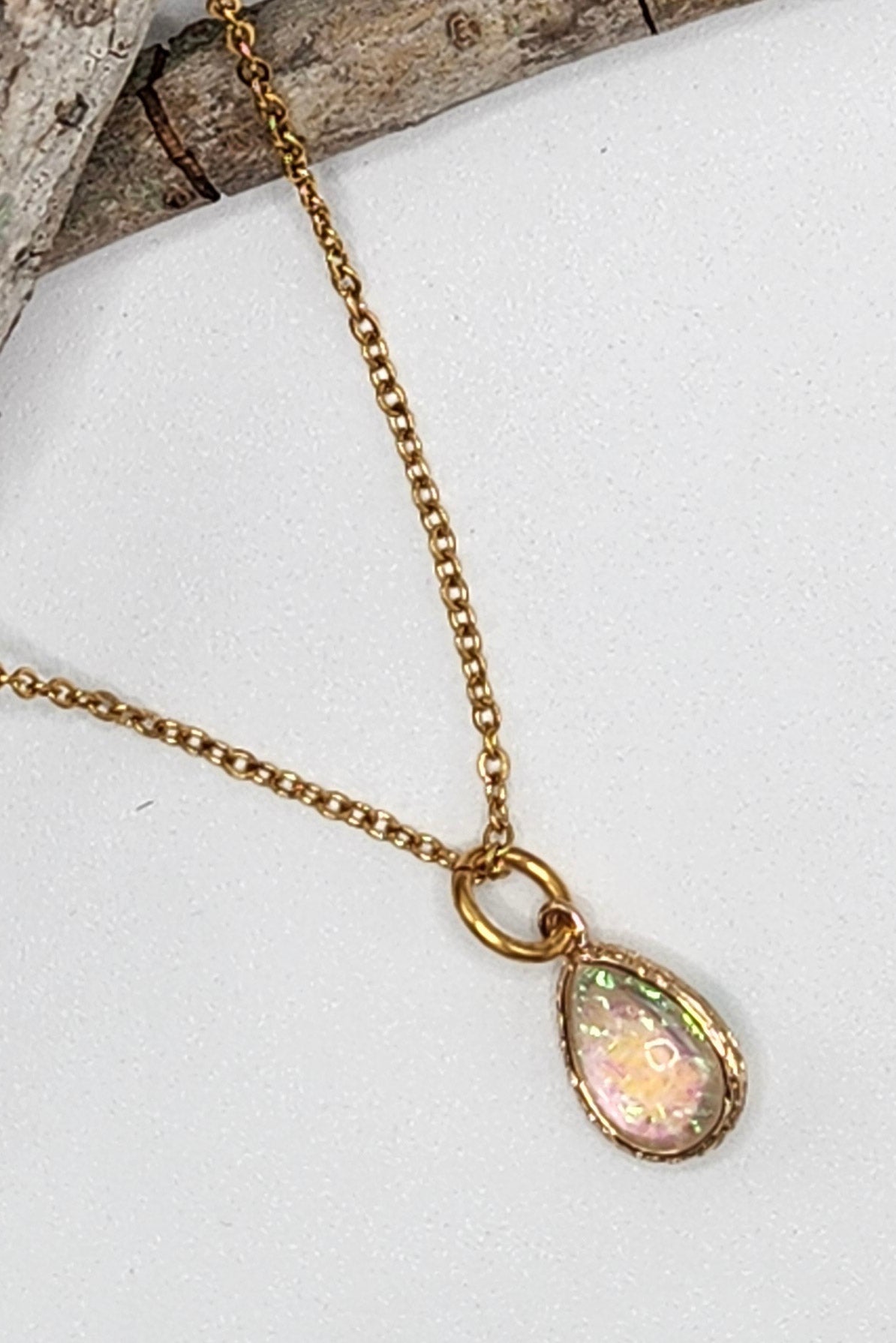 Iridescent Gem Charm