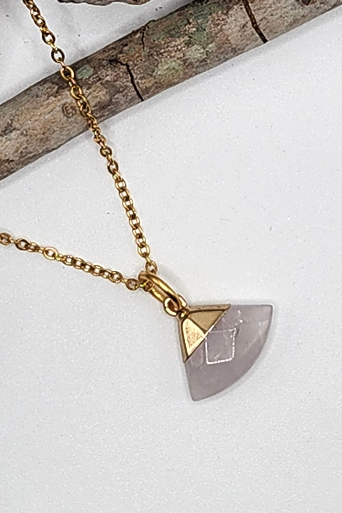 Triangle Gem Charm