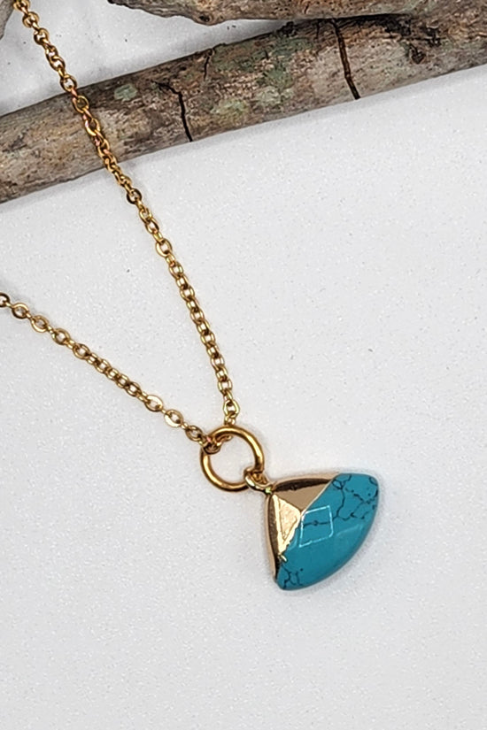 Triangle Gem Charm