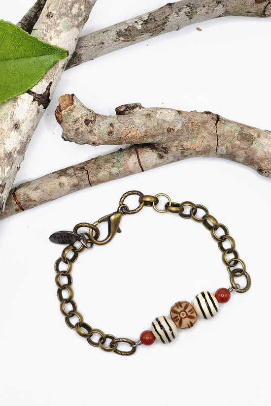 One of a Kind: Recycled Bead Bracelet