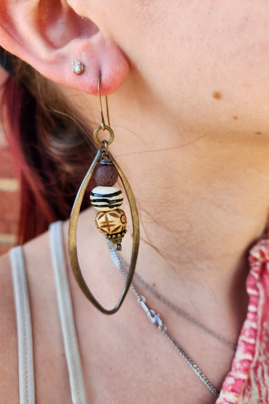 One of a Kind: Recycled Bead Earrings