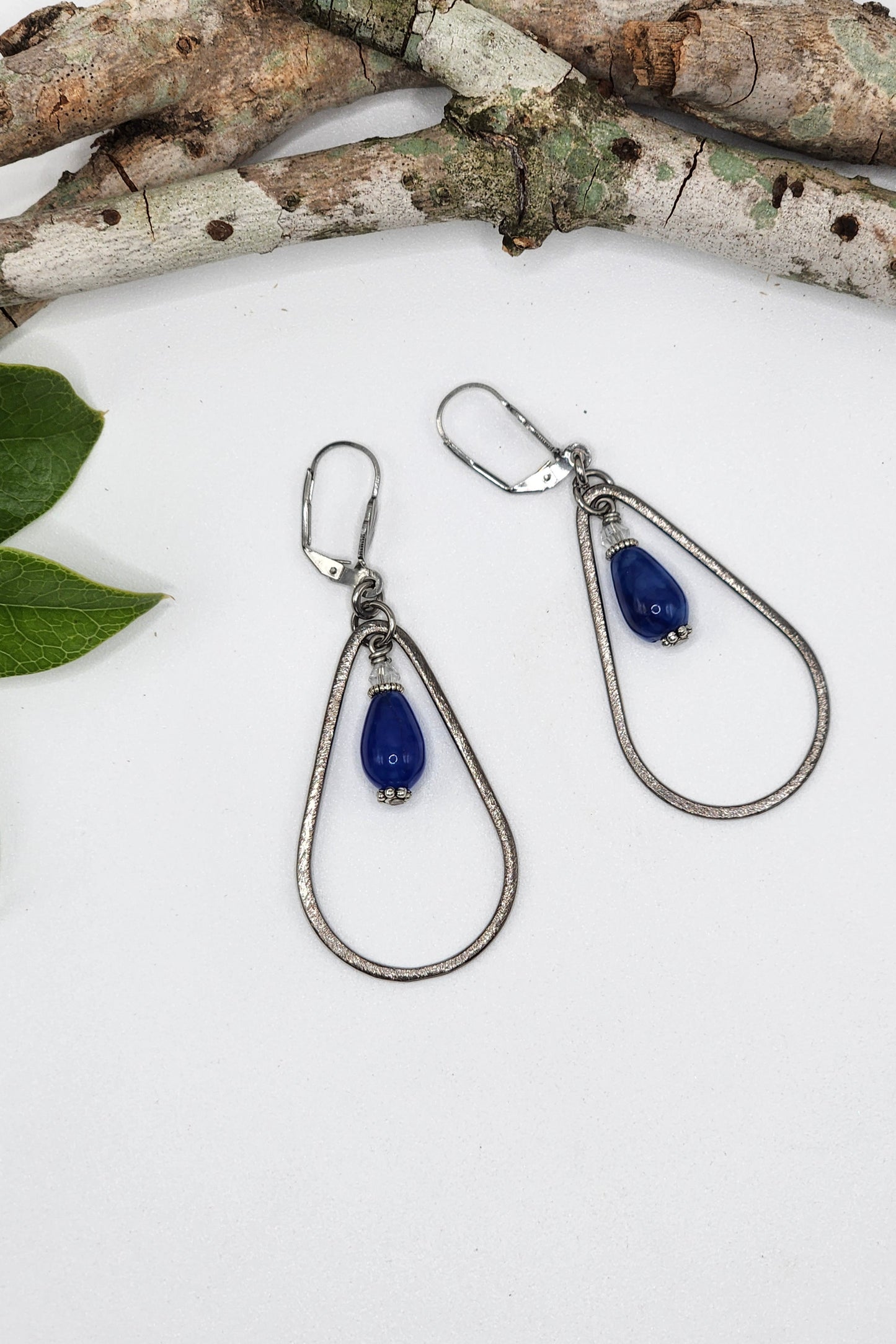 One of a Kind: Tear Drop Lapis Earrings