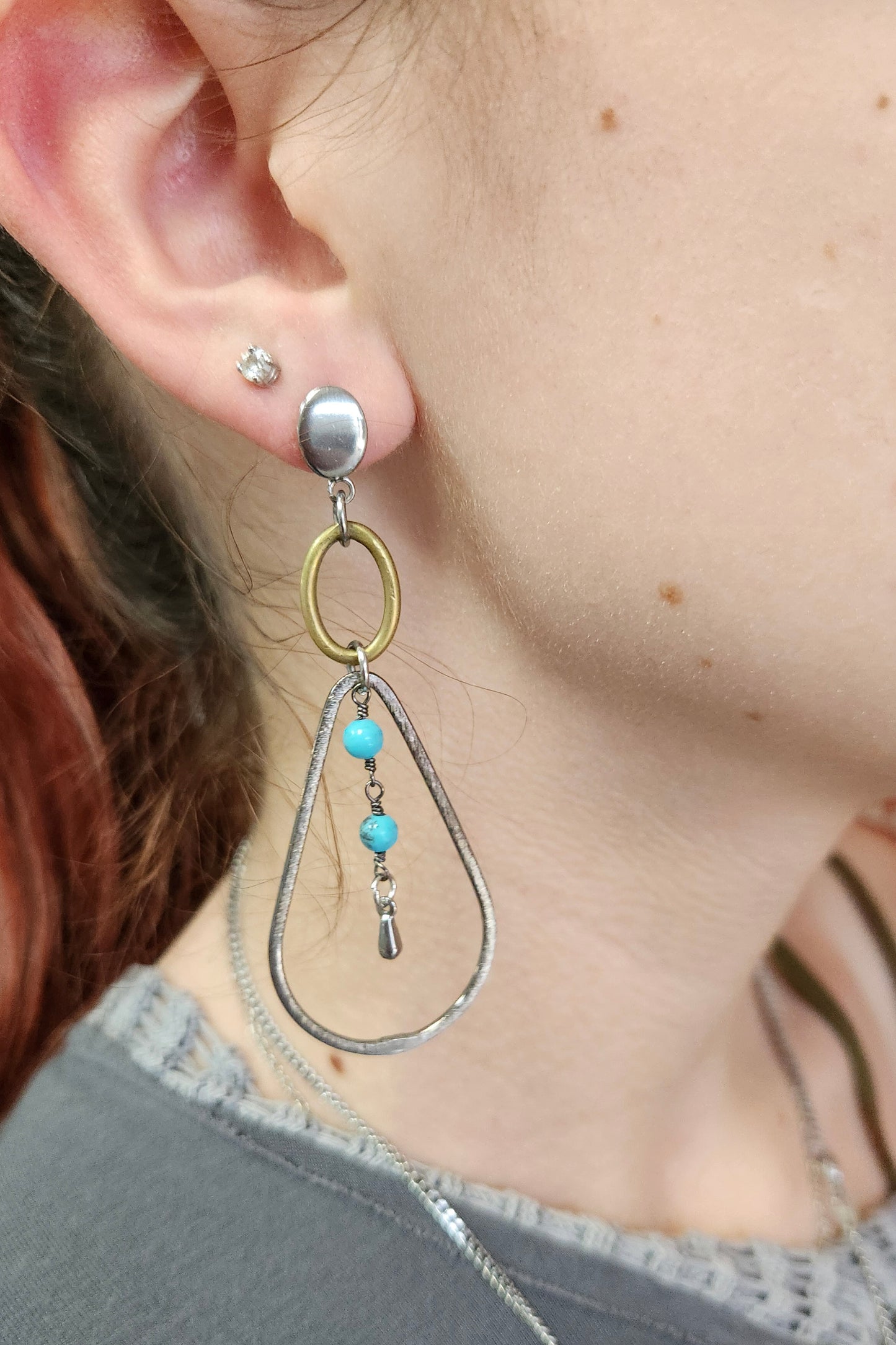 Turquoise Tear Drop Earrings