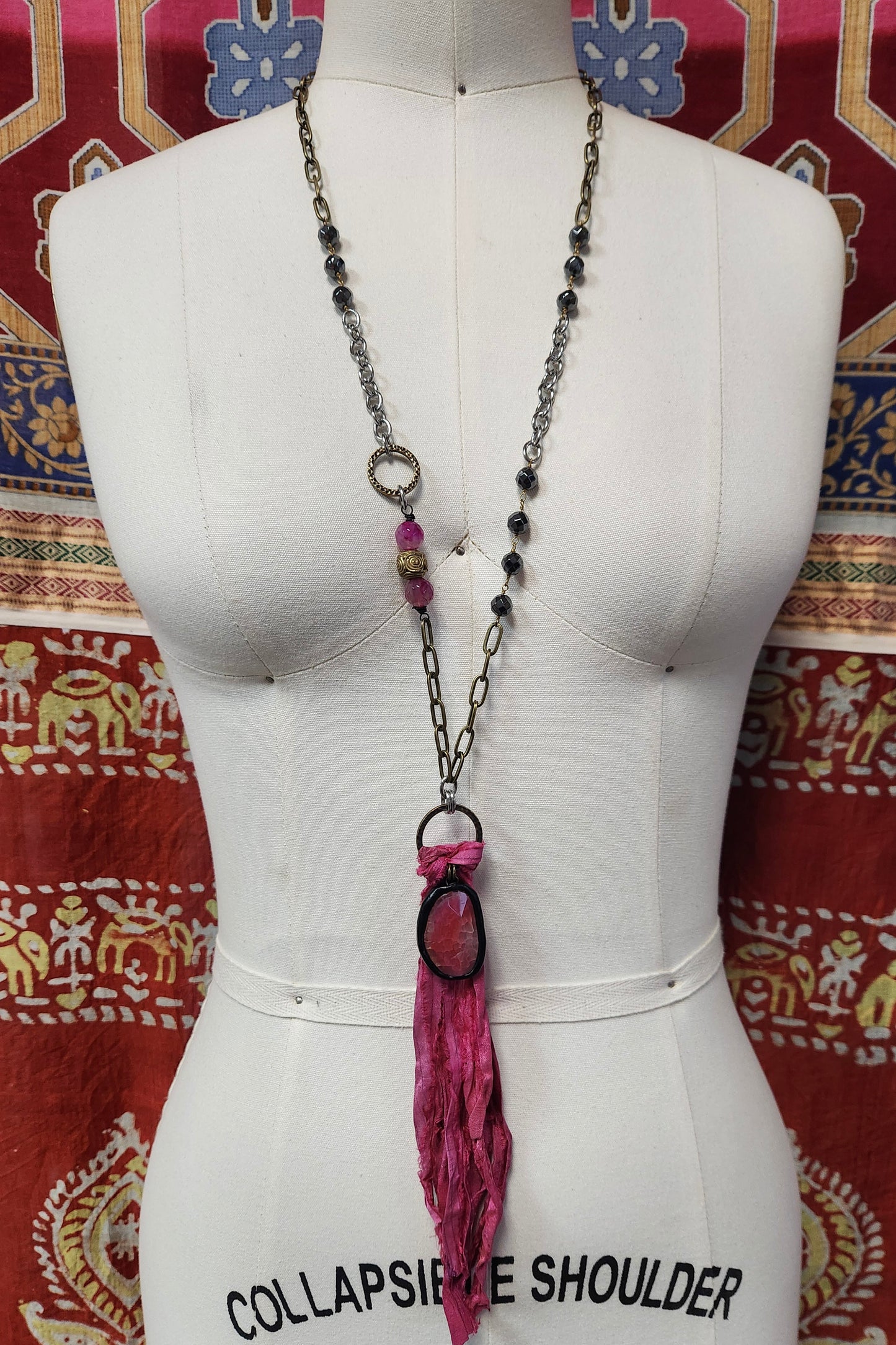 One of a Kind: Hot Pink Statement Necklace