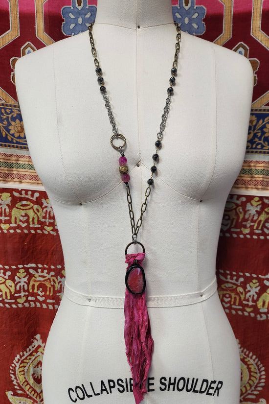 One of a Kind: Hot Pink Statement Necklace