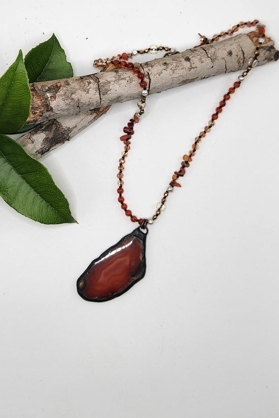One of a Kind: Carnelian Statement Necklace