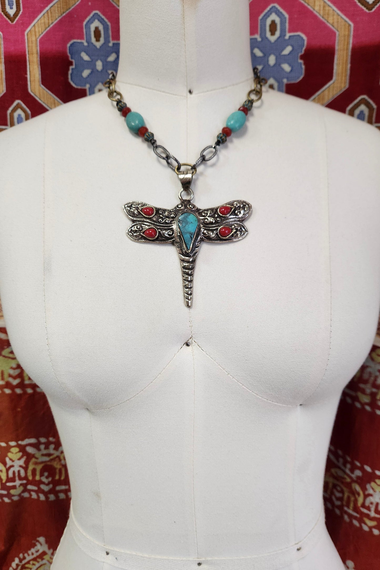 One of a Kind: Retro Dragonfly Necklace