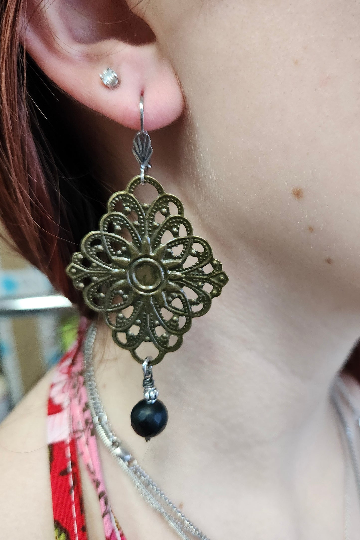 One of a Kind: Diamond Filigree Earrings