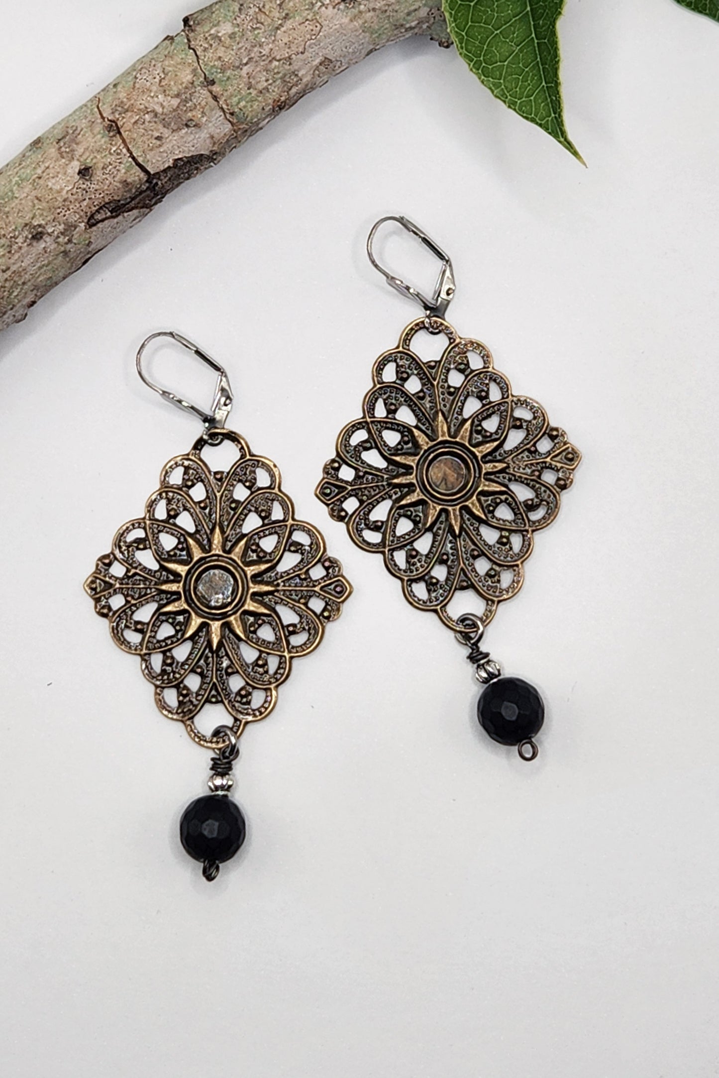 One of a Kind: Diamond Filigree Earrings