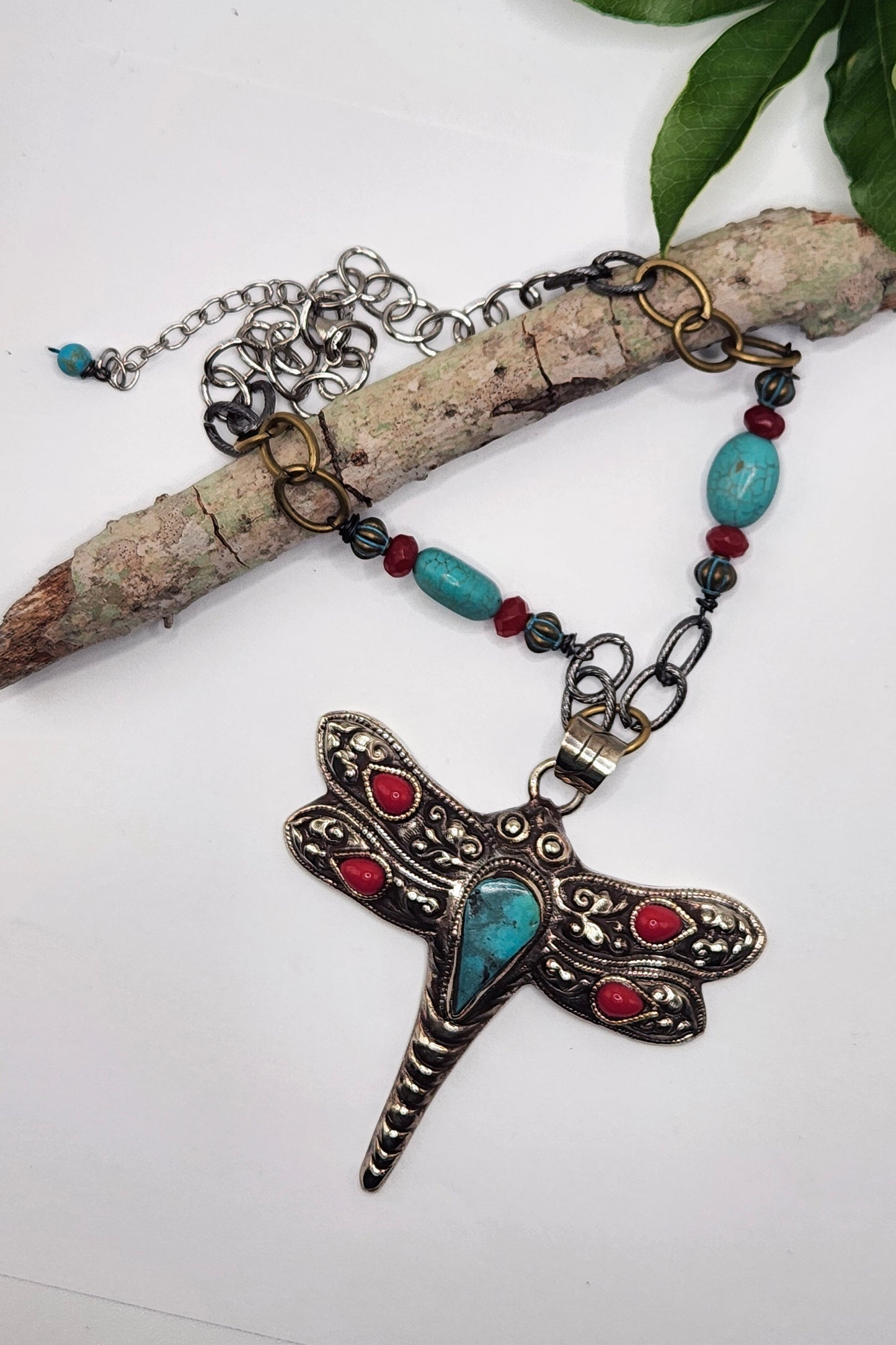 One of a Kind: Retro Dragonfly Necklace