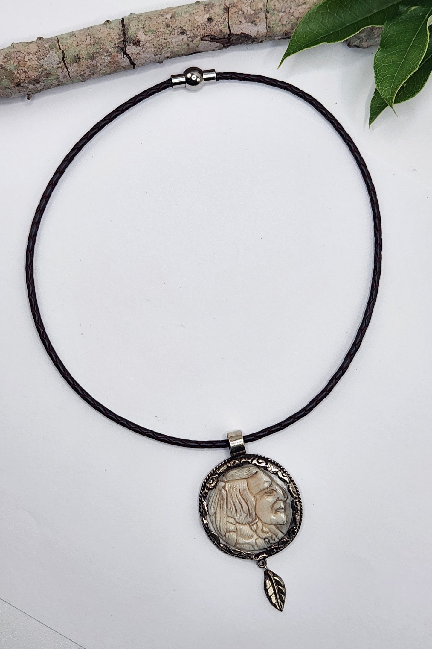 One of a Kind: Carved Pendant Necklace