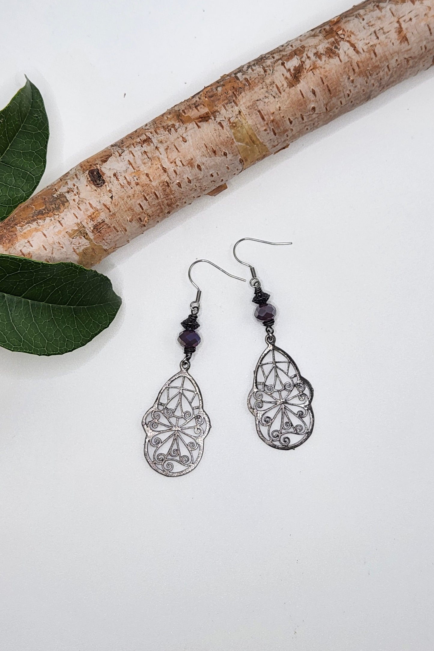 One of a Kind: Indigo Charm Drop Earrings