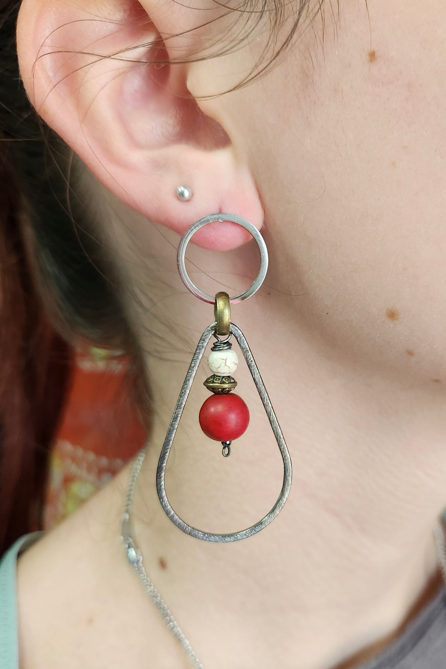 One of a Kind: Jasper Tear Drop Earrings