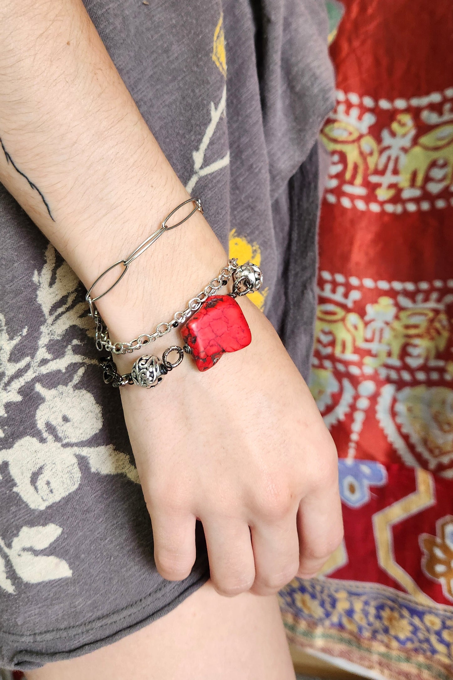 One of a Kind: Jasper Statement Bracelet