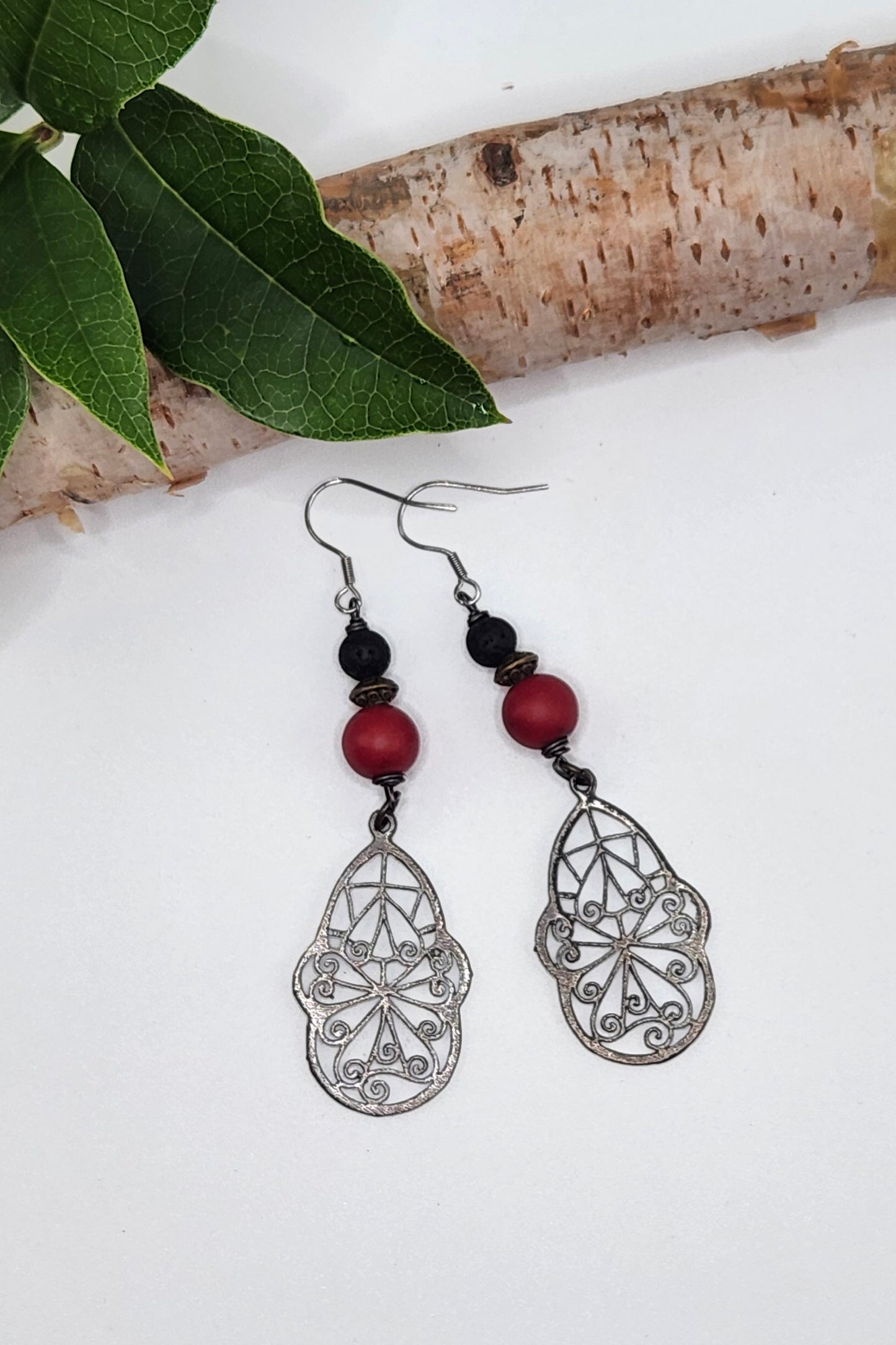 One of a Kind: Charm Drop Jasper Earrings