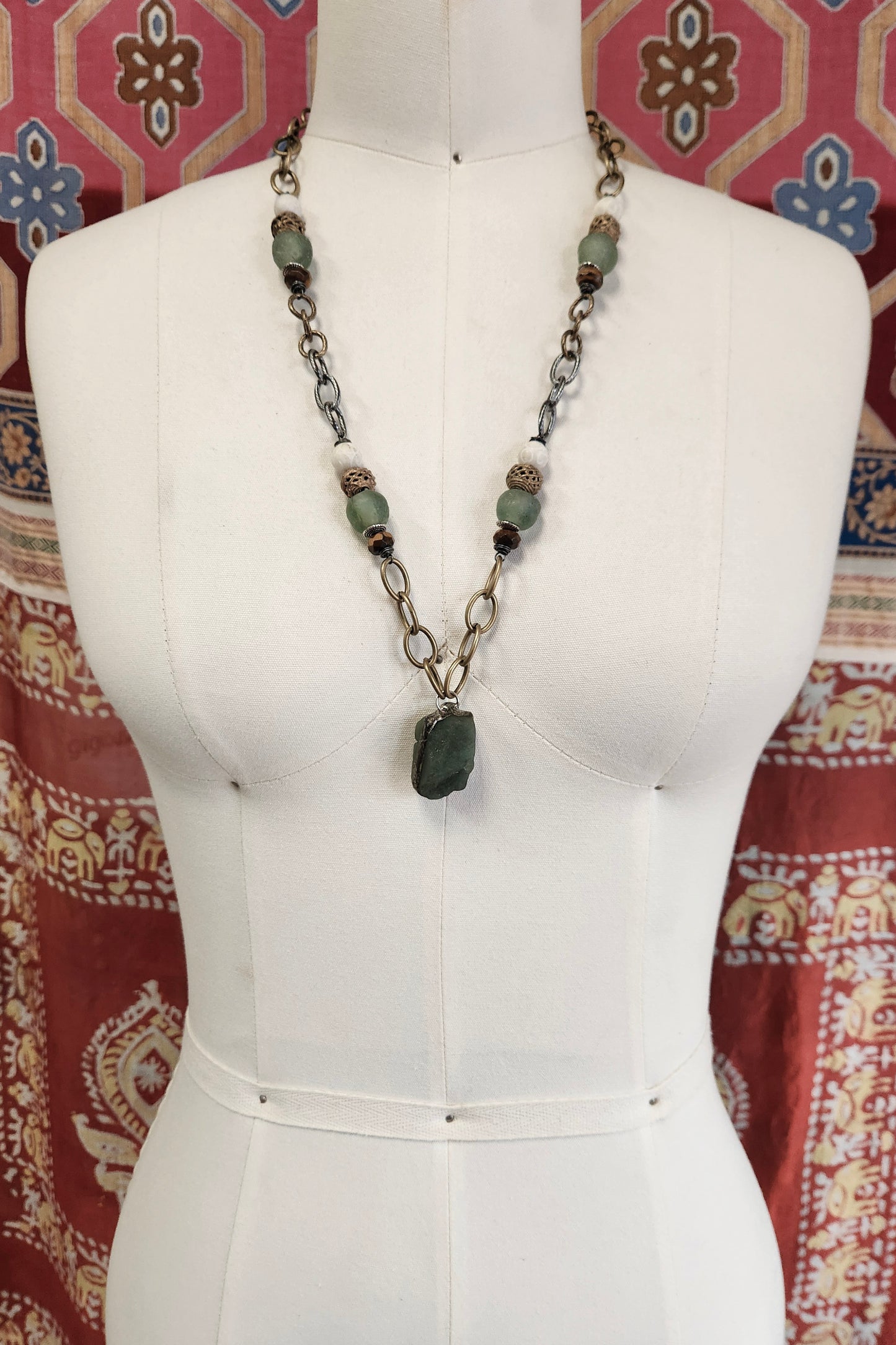 One of a Kind: Aventurine Statment Necklace
