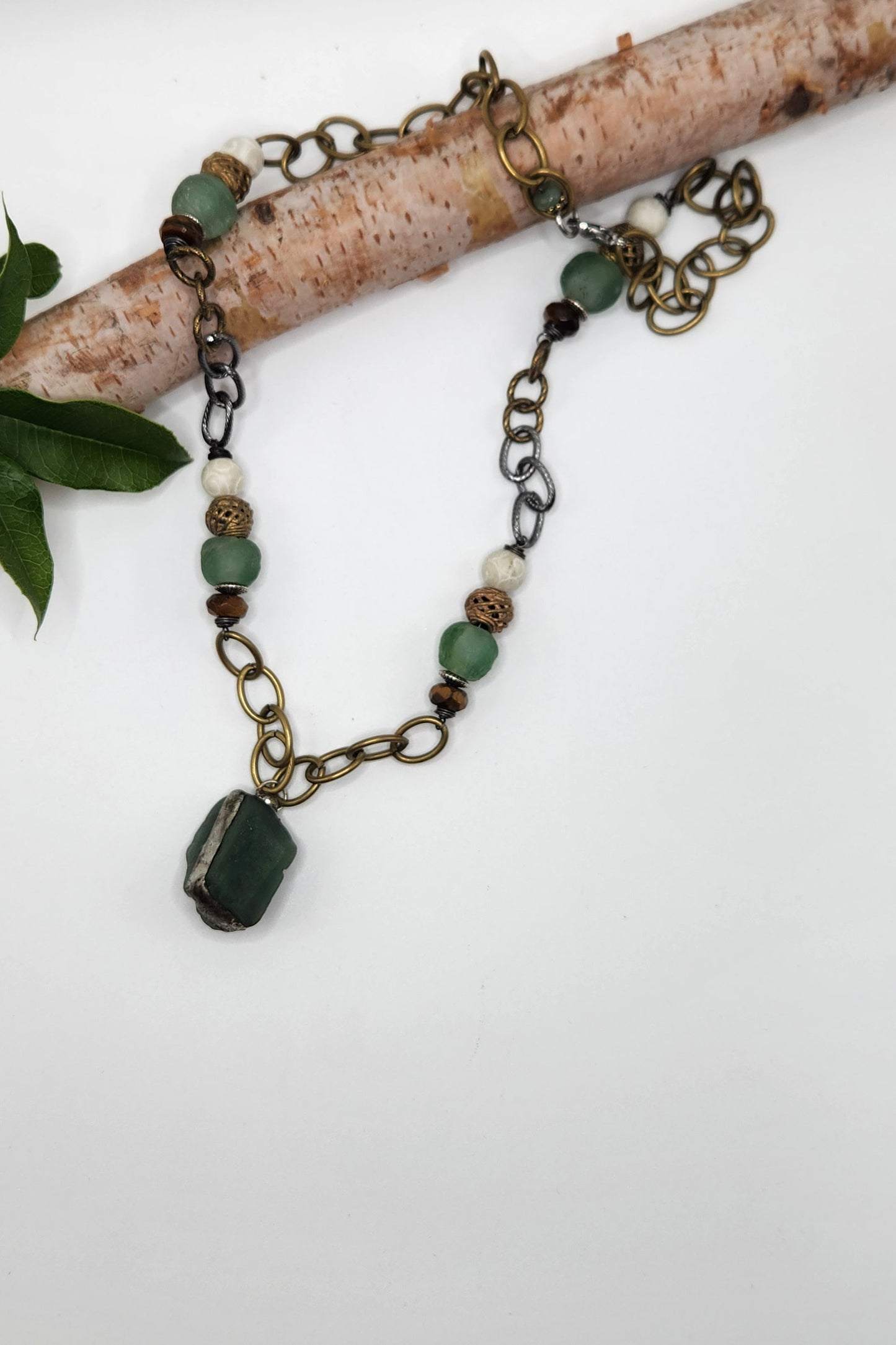 One of a Kind: Aventurine Statment Necklace