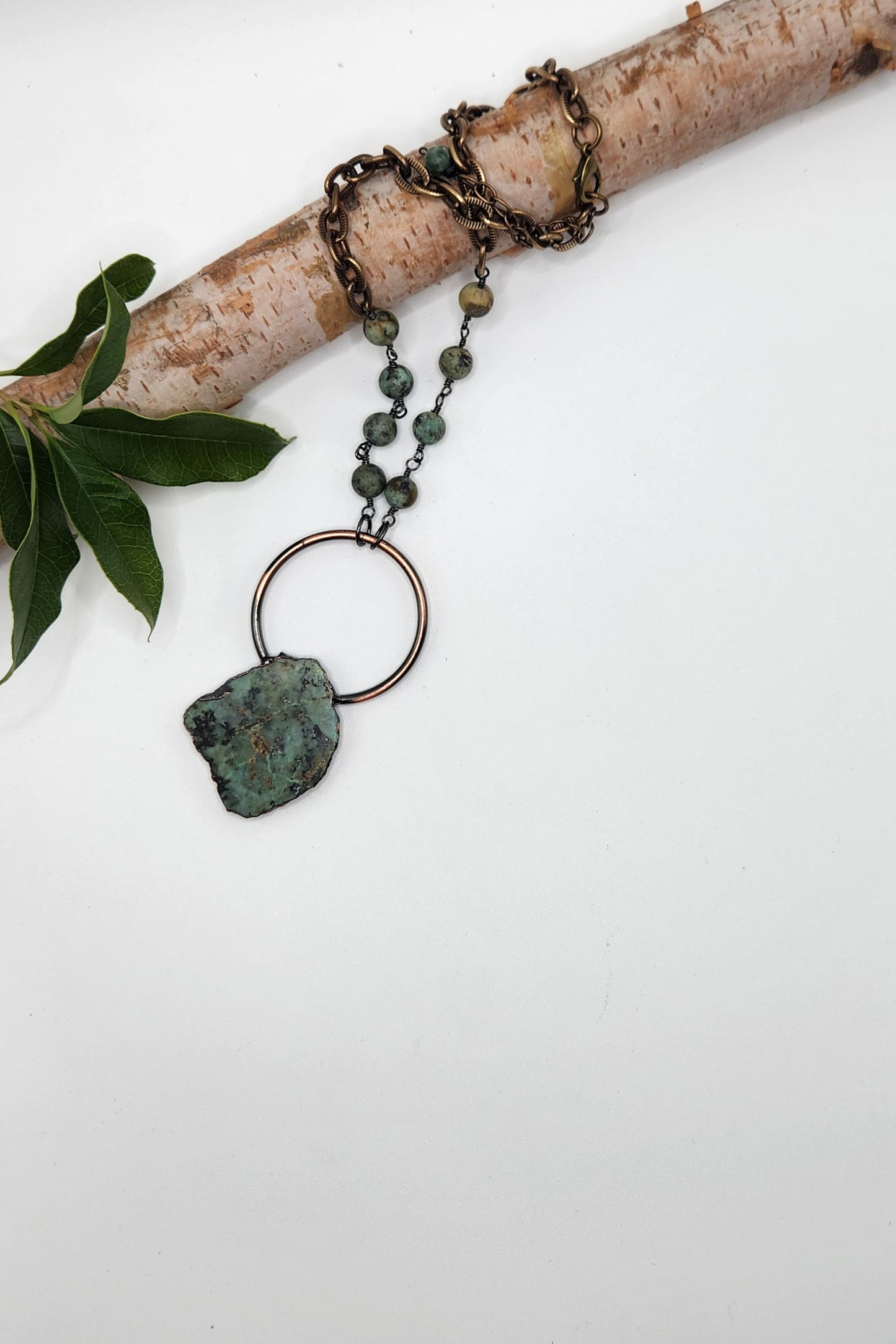 One of a Kind: Circle Of Chlorite Necklace