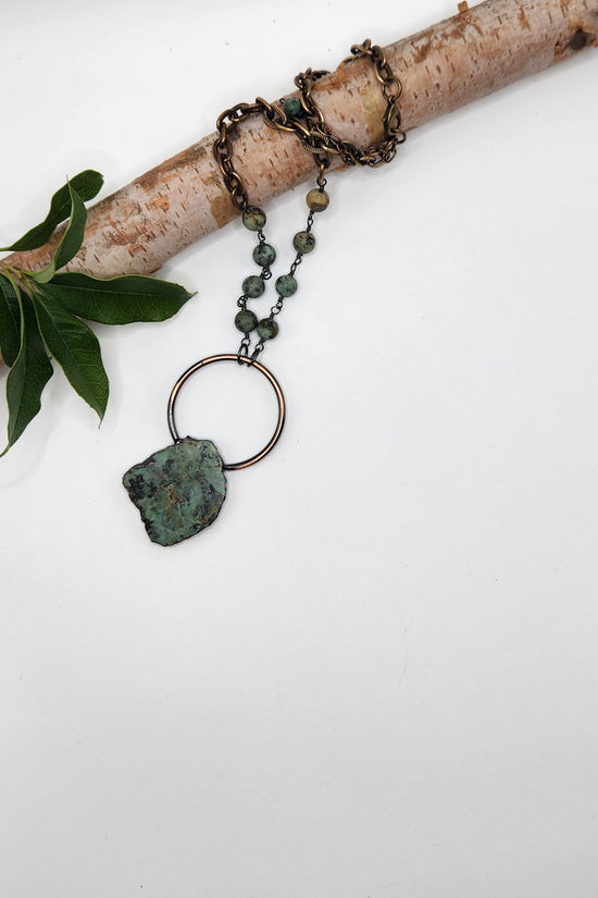 One of a Kind: Circle Of Chlorite Necklace