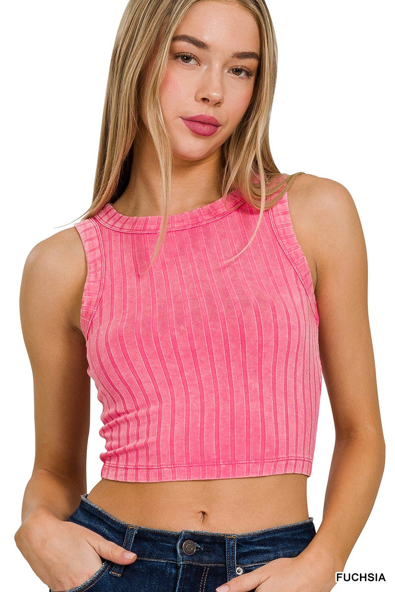 The Arianne Tank Top in Fuchsia