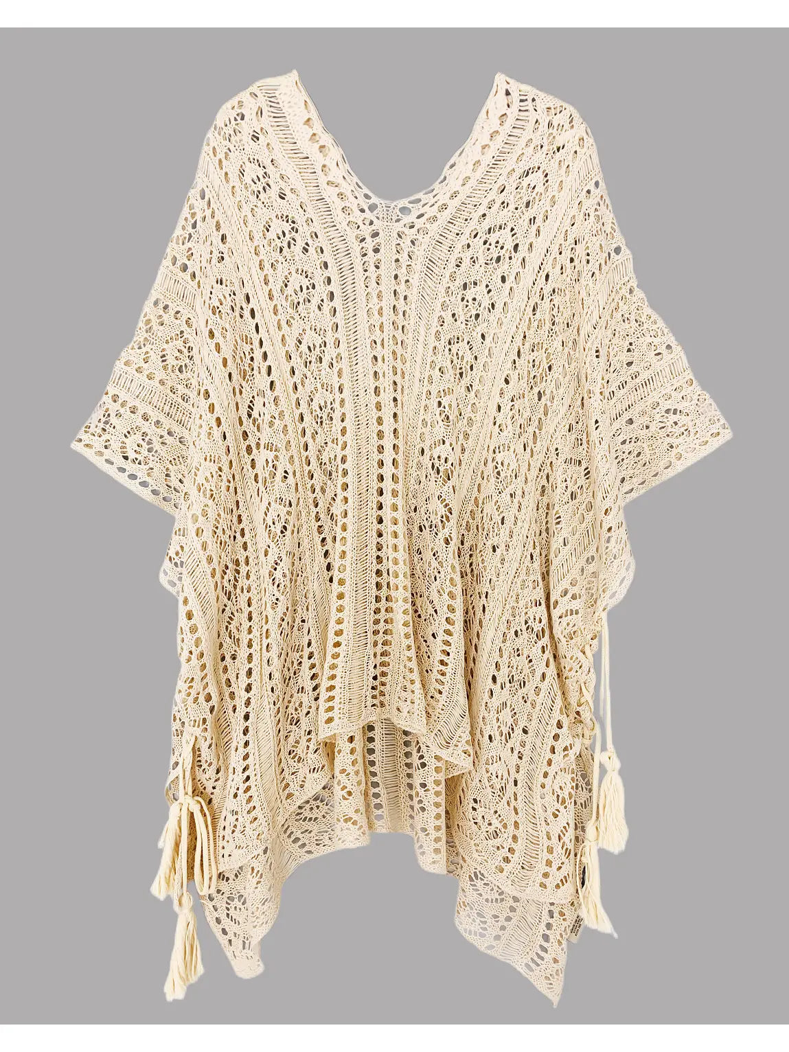 The Trina Crochet Tunic in Khaki