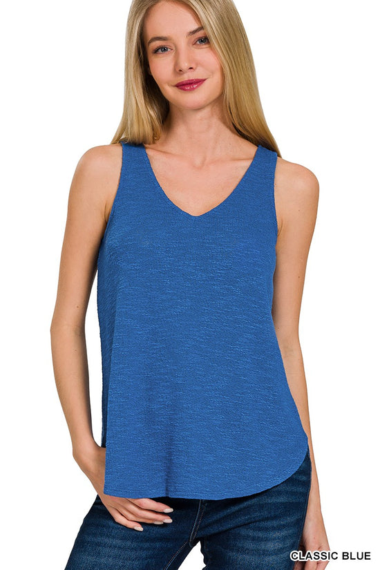 The Azalea Top in Classic Blue