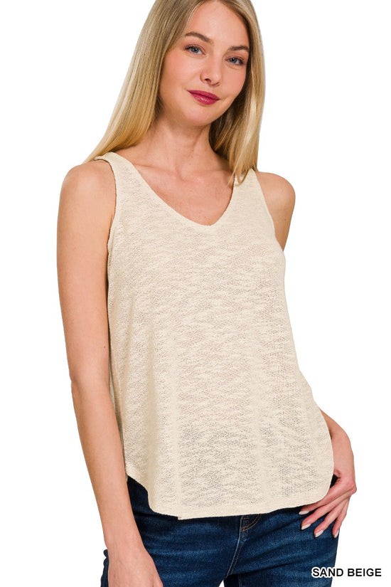 The Azalea Top in Sand Beige