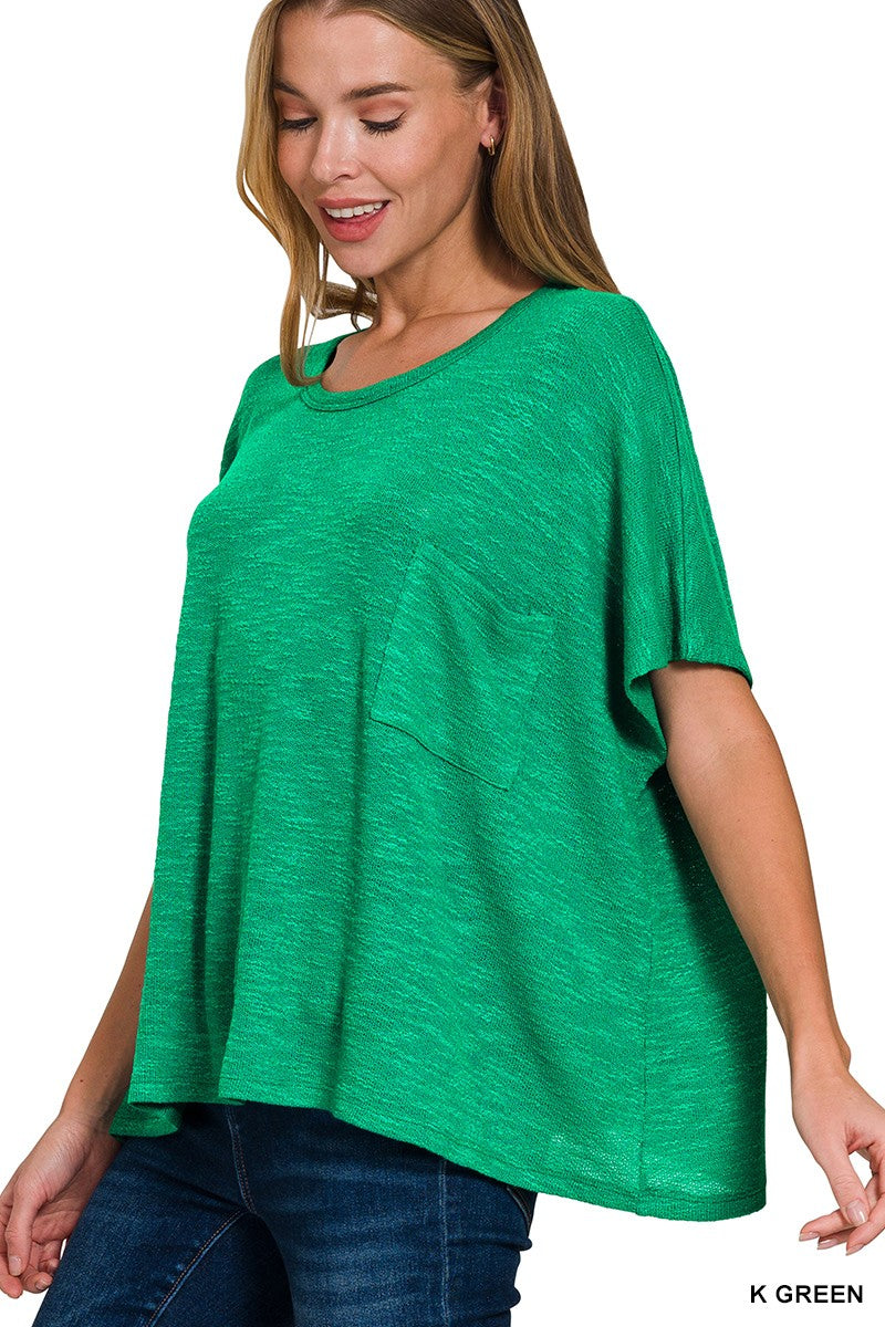 The Hacci Top in Kelly Green