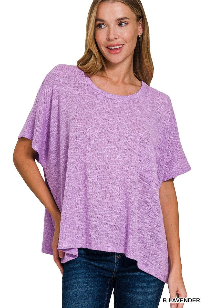The Hacci Top in Lavendar