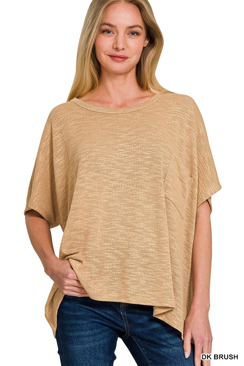 The Hacci Top in Dark Brush
