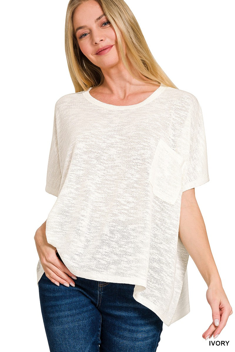 The Hacci Top in Ivory