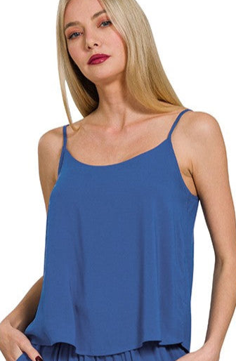 The Jasmine Cami in Light Navy