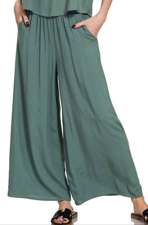 The Jasmine Pants in Ash Jade
