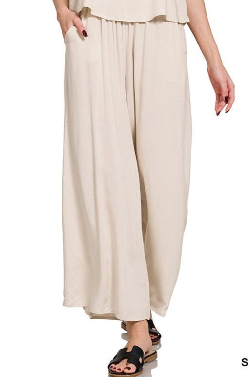 The Jasmine Pants in Sand Beige