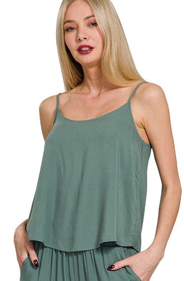 The Jasmine Cami in Ash Jade
