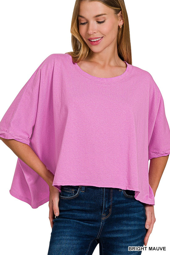 The Constance Top in Bright Mauve