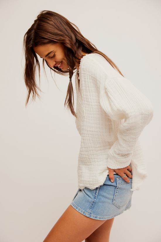 Free People - Easy Sunday Top in Optic White